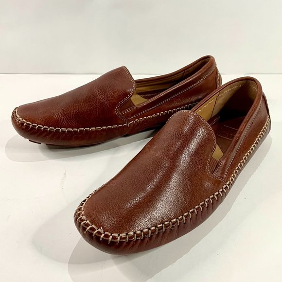 Johnston and Murphy Men’s Brown Cort Whipstitch Venetian Shoes main image 5